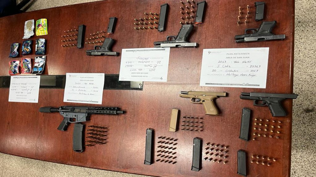  Ocupan armas y drogas durante intervenciones en San Juan 