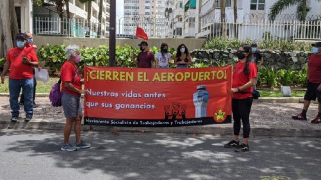  Tap&oacute;n por caravana protesta en Carolina 