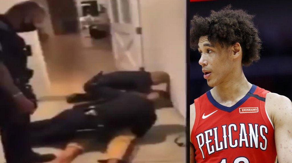  Video del momento en que polic&iacute;as arrestan al jugador de la NBA Jaxson Hayes 