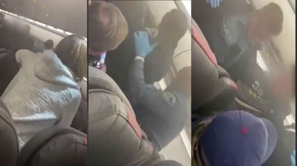  Video: Desv&iacute;an vuelo de American Airlines para sacare un pasajero guapet&oacute;n 