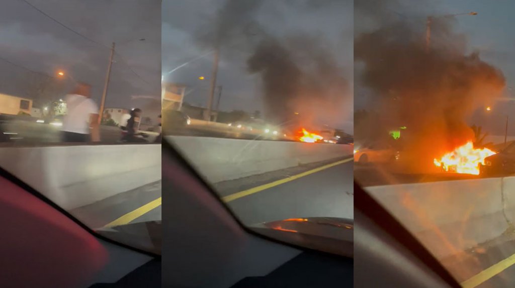  Video: Ahora se reporta incendio de auto en la Baldorioty 