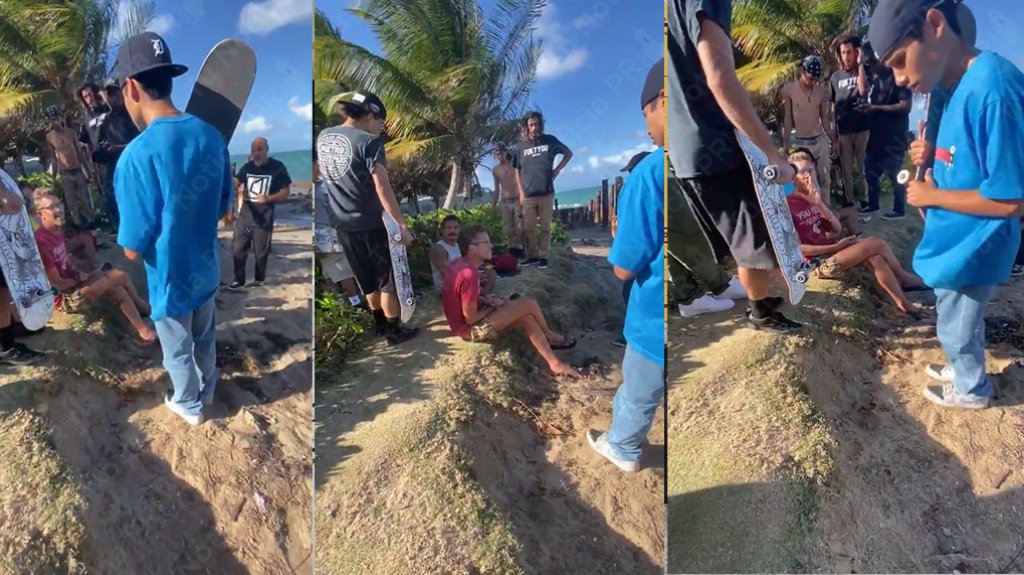  En video: Boricuas sacan a turistas de una playa porque tomaban fotos 