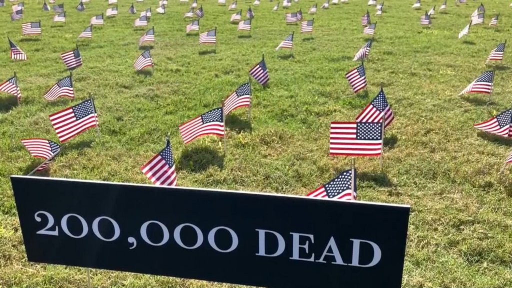  Video: Estados Unidos rompe barrera de las 200.000 muertes por COVID-19 