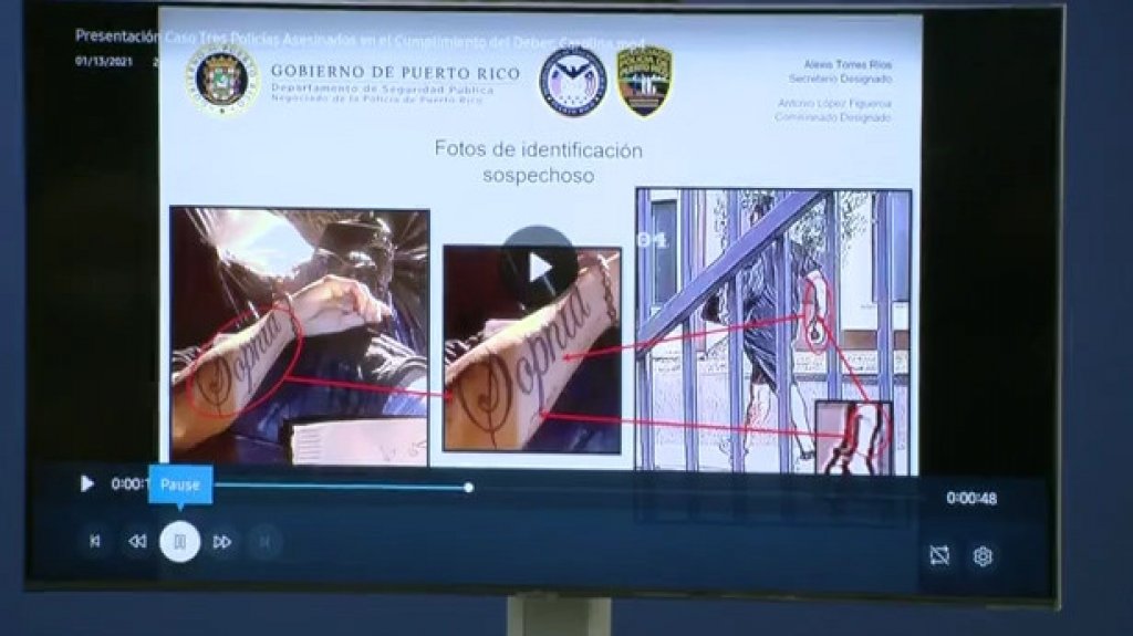  Polic&iacute;a en conferencia de prensa publica videos y foto del asesino de los 3 polic&iacute;as 