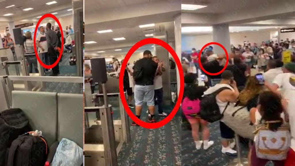  Video: “Borracho” forma tremendo revolú en aeropuerto de Orlando en un vuelo con destino a Puerto Rico 