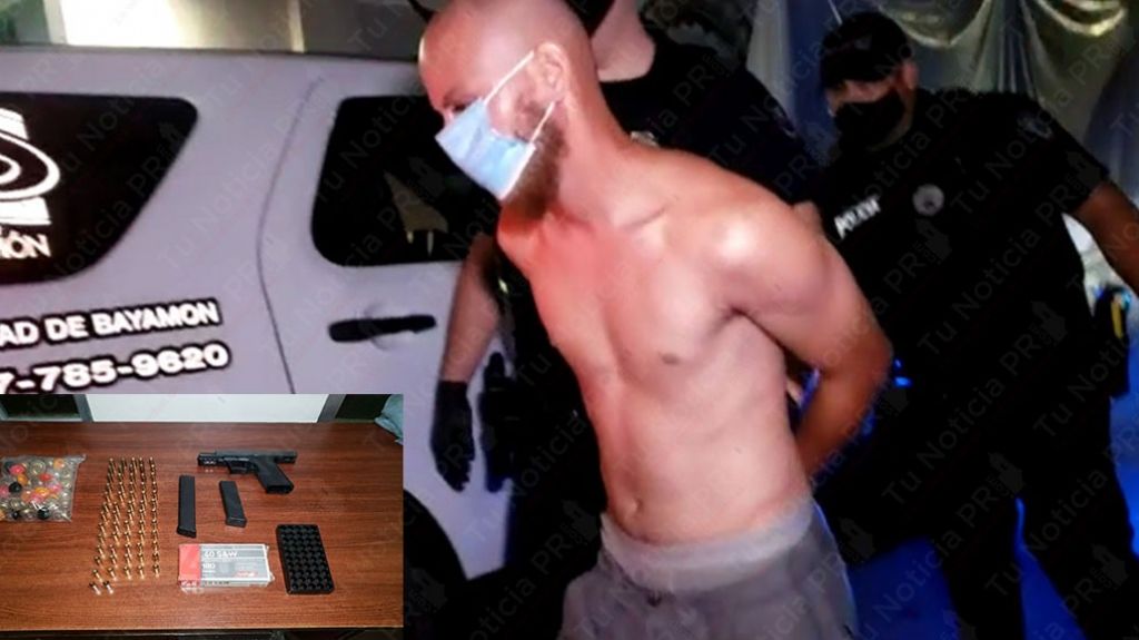  Video: Municipales de Bayam&oacute;n arrestan a hombre &ldquo;Violando Toque de Queda&rdquo; y con un arma ilegal 