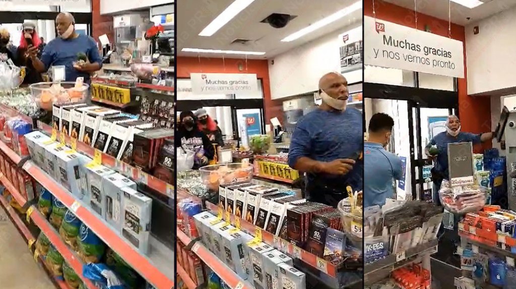  En video Hombre &ldquo;Guapiao&rdquo; en Walgreens de Santurce se negaba a ponerse la mascarilla 