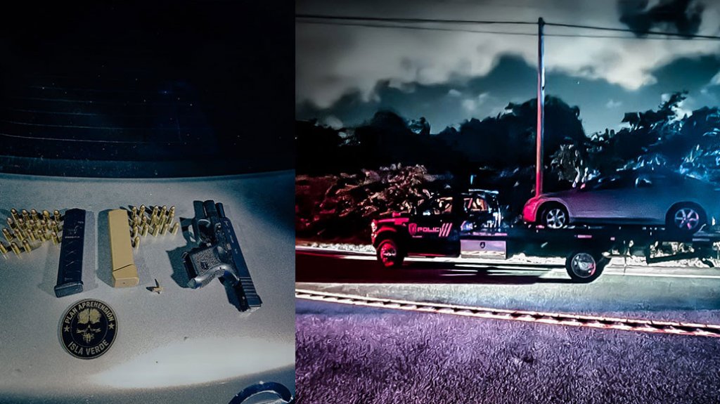  Arrestan parejita de jóvenes con un arma en Piñones 