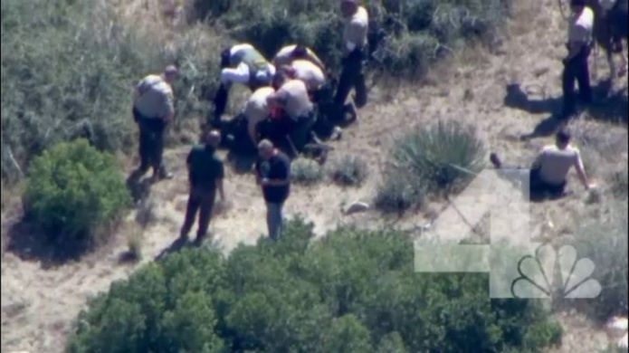 Video: PolicÃ­as de EE.UU. golpean a un hombre que robÃ³ un caballo