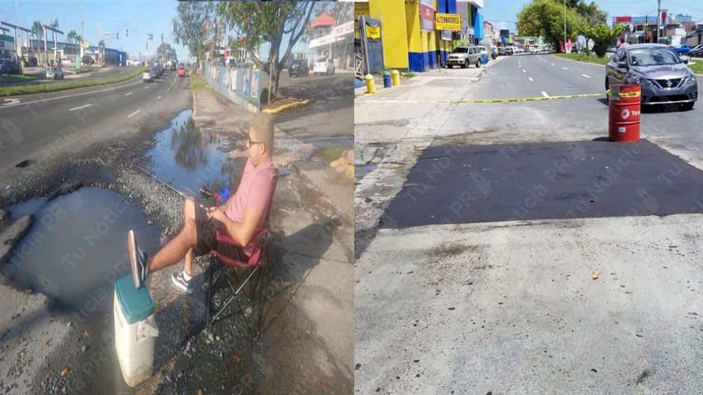  Tapan el Hoyo que un ciudadano utilizaba para pescar en la Pi&ntilde;ero 