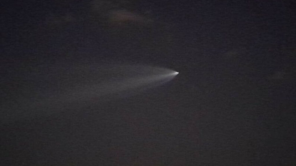  La estela del cohete Falcon 9 podría iluminar el cielo del Caribe esta noche 