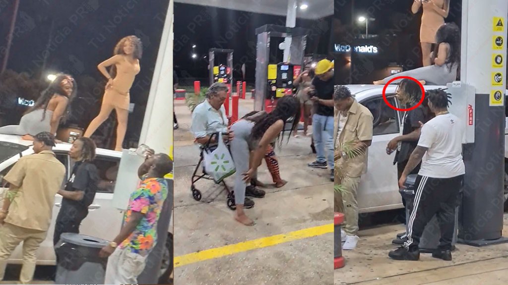 Video: Turistas bailan en la capota de un auto y Fuman en gasolinera de Bayamón 