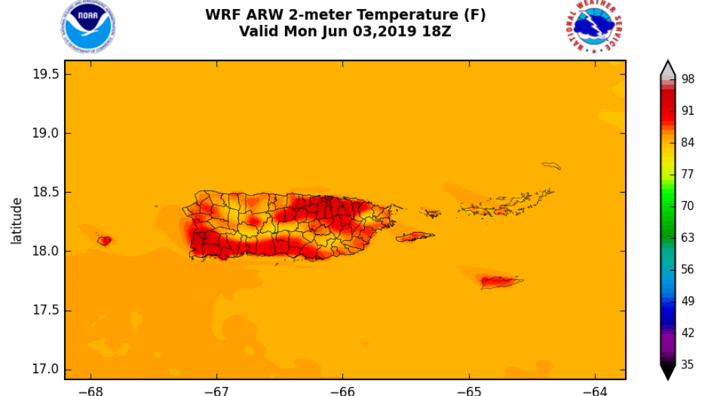  Tiempo caluroso y h&uacute;medo domina en la regi&oacute;n 