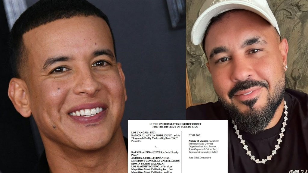  Daddy Yankee demanda a Raphy Pina por presunto esquema de fraude y apropiación de regalías musicales 