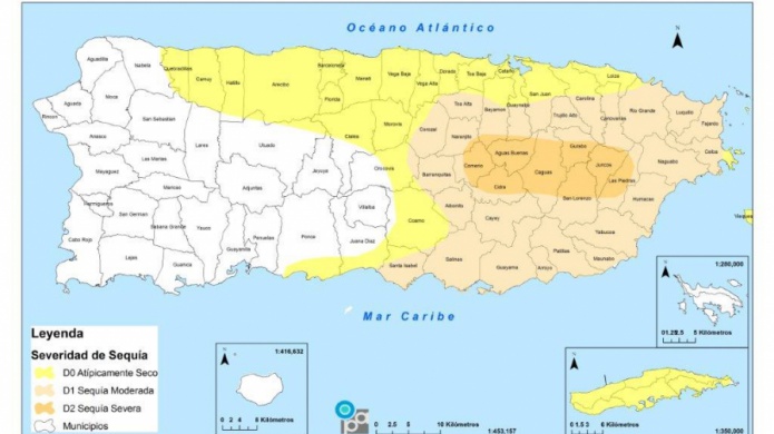 Mapas del DRNA sobre ampliaciÃ³n de la sequÃ­a severa en PR
