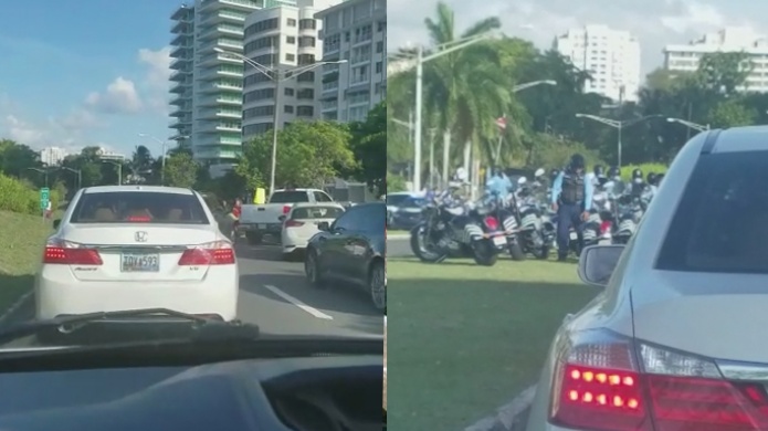 Video del Caos que causaron manifestantes en la Baldorioty al cerrar el trÃ¡nsito en ambas direcciones 
