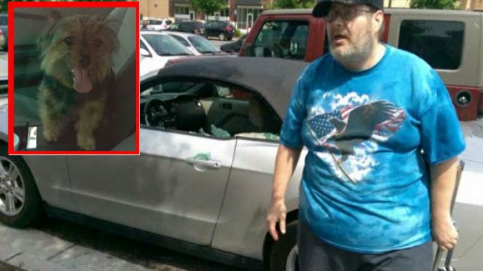 La PolicÃ­a de EE.UU. detiene a un veterano por romper el cristal de un coche para salvar a un perro