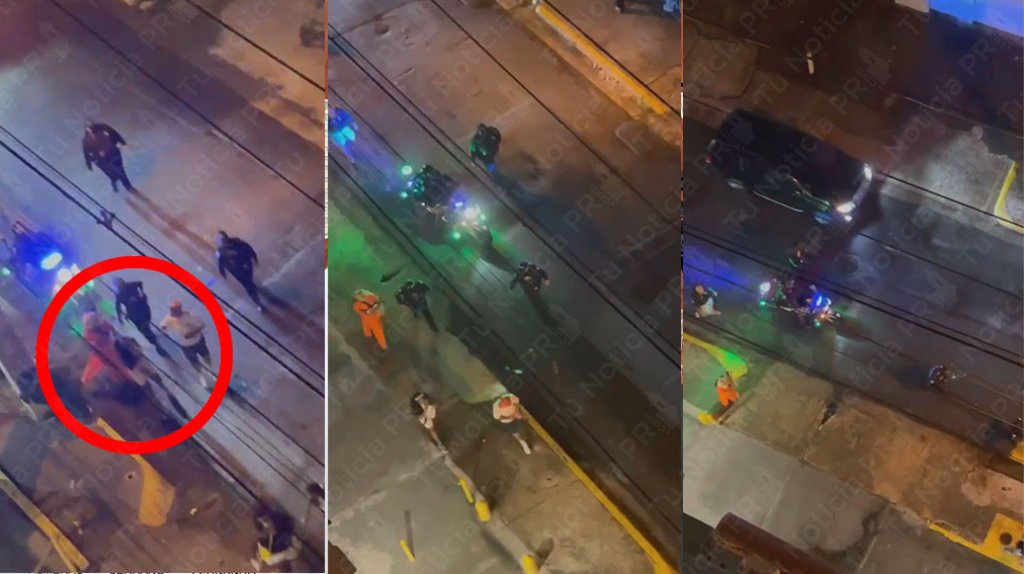  Video: Momento en que polic&iacute;as municipales sacan a turistas &ldquo;imprudentes&ldquo; de la placita en Santurce 
