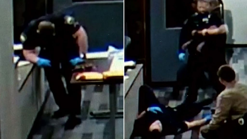  VIDEO: Un polic&iacute;a pierde la consciencia y cae al suelo con solo tocar una peligrosa droga opioide 