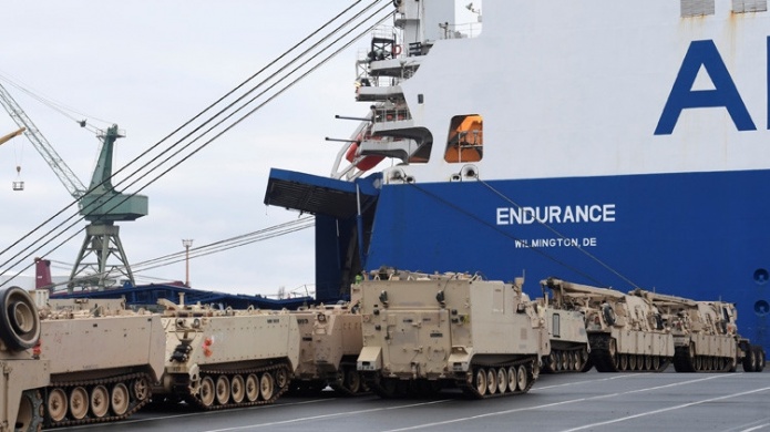 Protesta en Alemania contra el aumento de la presencia de la OTAN cerca de Rusia