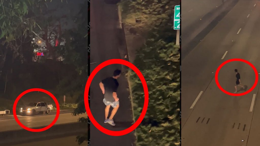  Captan en video a conductor con la &ldquo;Mega Nota&rdquo; en medio del expreso Las Am&eacute;ricas 