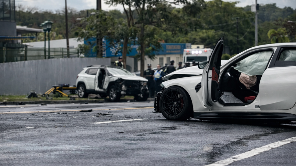  Aparatoso choque entre dos veh&iacute;culos en Cupey 