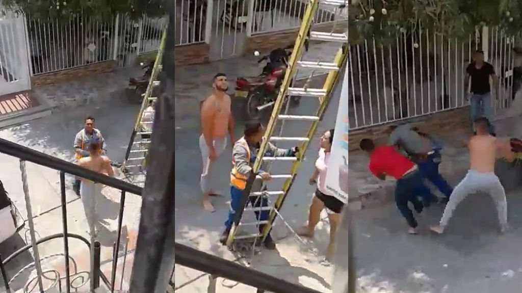  Video: Le fueron a cortar la luz y le dieron tremenda paliza a los empleados de la compa&ntilde;&iacute;a el&eacute;ctrica 