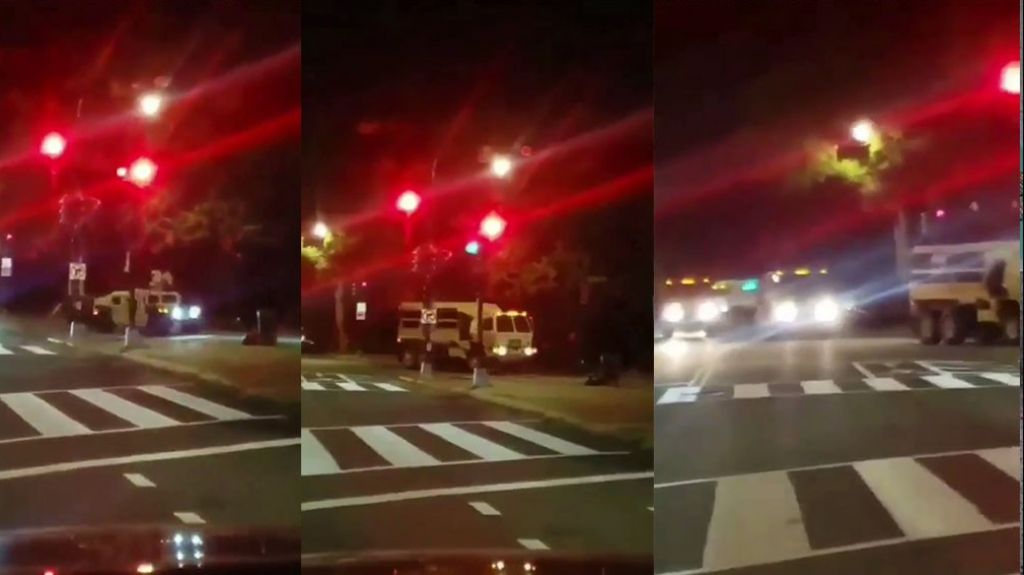  Video: Momento que llegan refuerzos militares a la Casa Blanca (Bajo ataque civil Washington) 