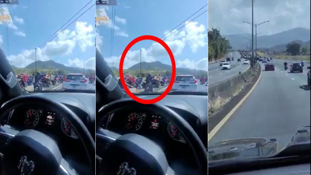  Video: Irresponsables en motora de ayer, tambi&eacute;n detuvieron el expreso de Caguas a Cayey 