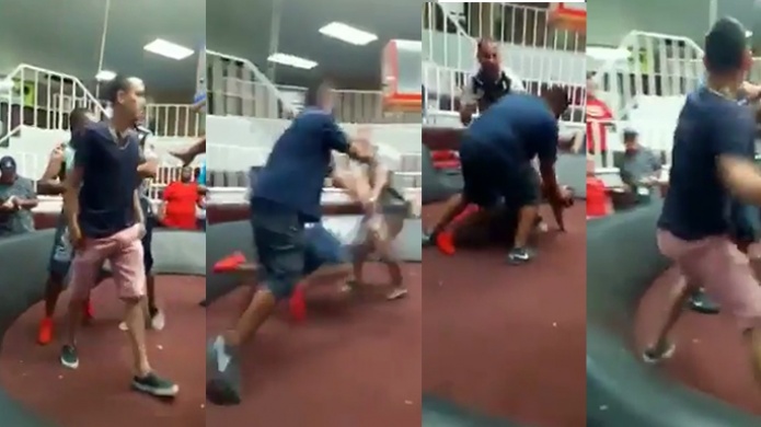  Video: Gallera del Ã¡rea Oeste se convierte en "Ring de pelea" apostadores a puÃ±o limpio 