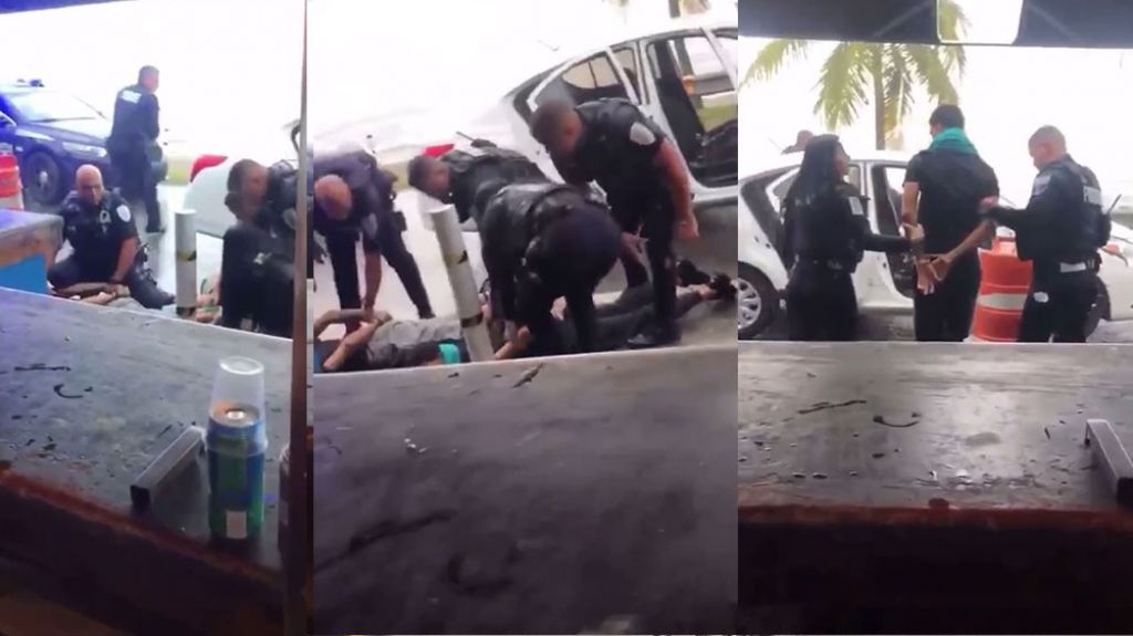  En video momento en que polic&iacute;as arrestan 3 &ldquo;cacos&rdquo; que asaltaron una familia en Arecibo 