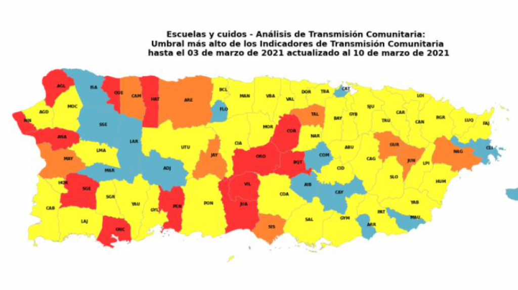  Departamento de Salud presenta su informe semanal sobre análisis de transmisión comunitaria del COVID-19 