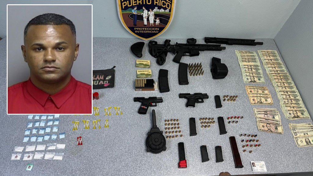  Agentes arrestan a individuo en estacionamiento de banco de Guayama 