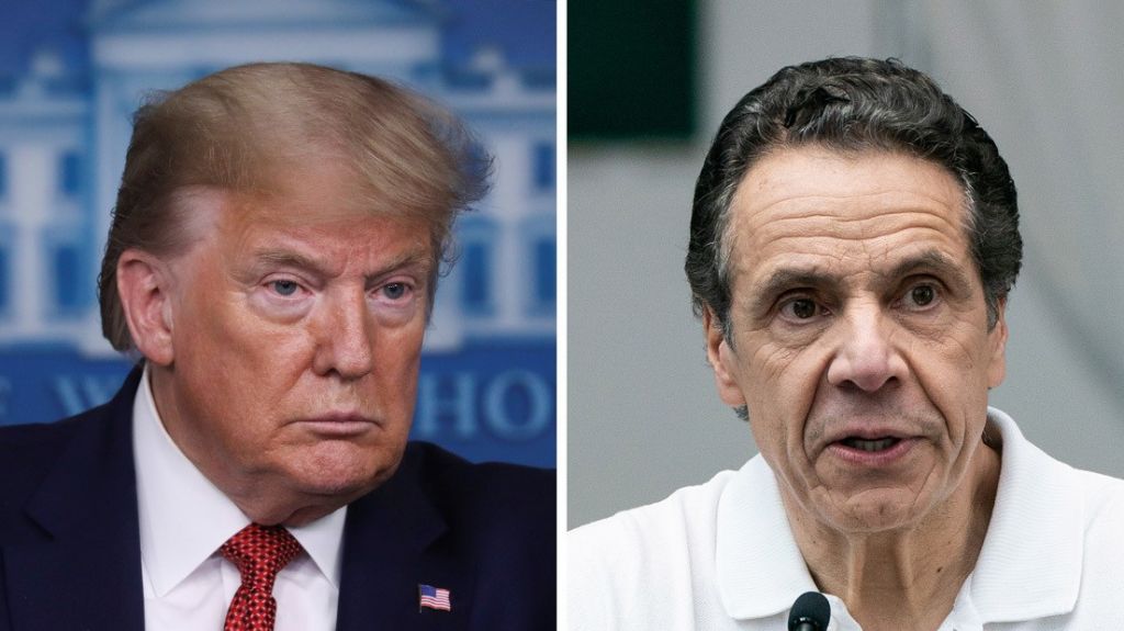  Trump: "El gobernador Cuomo deber&iacute;a quejarse menos y dedicarse m&aacute;s a hacer; sus cifras de coronavirus no son buenas" 