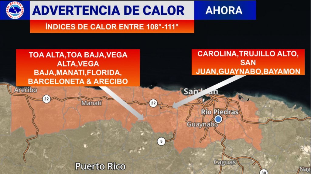  Se emite Advertencia de calor para algunos pueblos 