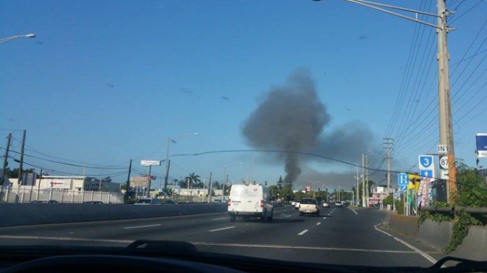 Fuego en mueblerÃ­a de Carolina 