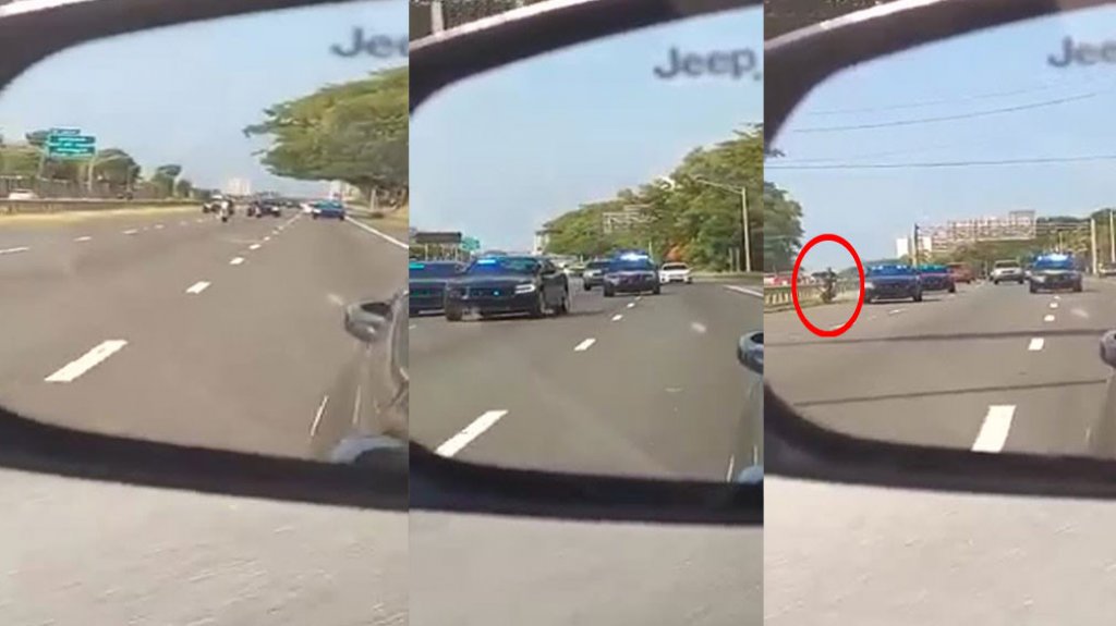  Otro video muestra la maniobra de los agentes de transito para lograr detener motociclista irresponsable en la Baldorioty 