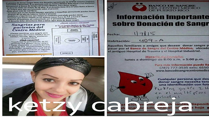 Solicitan Donantes de Sangre (Dona Vida)