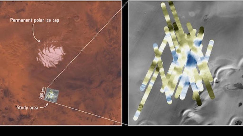  Descubierto el primer lago de agua l&iacute;quida en Marte 