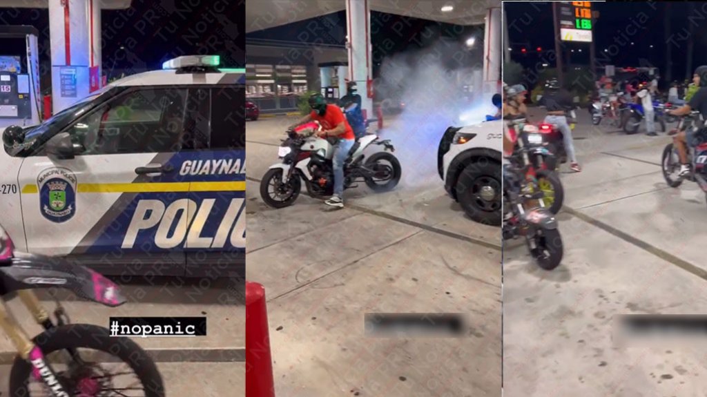  Video: &ldquo;T&iacute;teres&rdquo; en motoras y &ldquo;Four Track&rdquo; retan y provocan a municipales de Guaynabo 