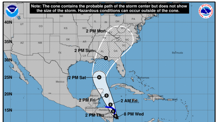 Se formÃ³ la depresiÃ³n tropical #16 hacia el suroeste del Caribe.