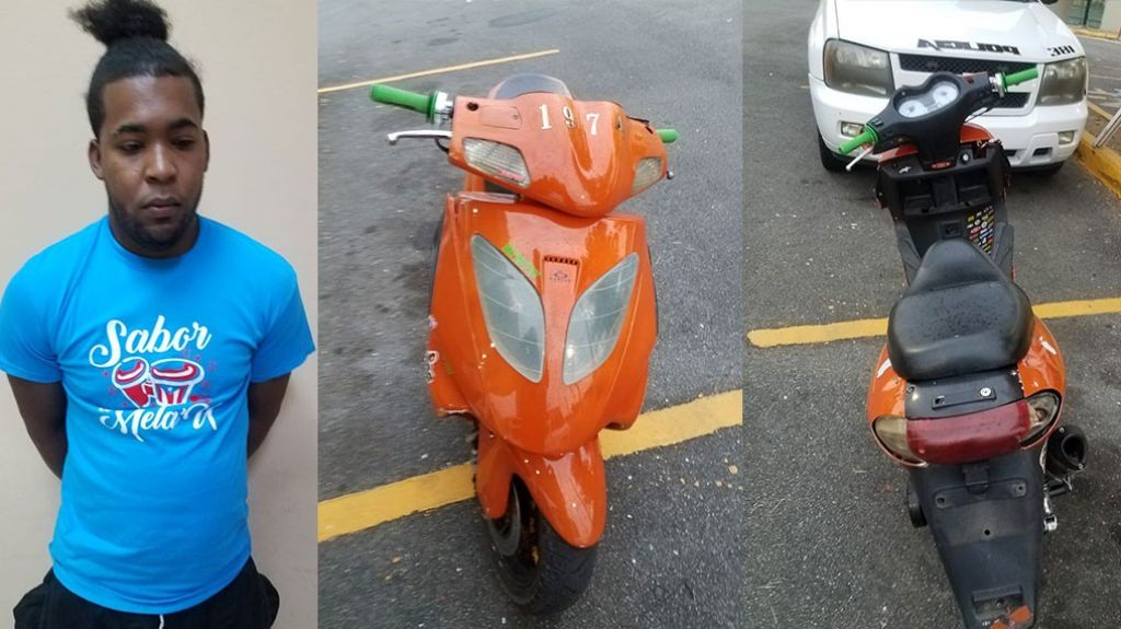  Andaba &ldquo;algarete&rdquo; en esta motorita y se le ocurri&oacute; d&aacute;rsele a la fuga a los municipales de Carolina, No lleg&oacute; lejos 