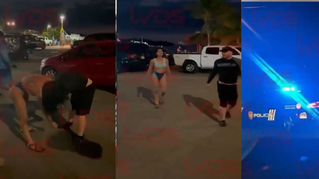  Video: Momento en que arrestan una mujer que le form&oacute; un &ldquo;Show&rdquo; a su marido en una playa de Puerto Rico 