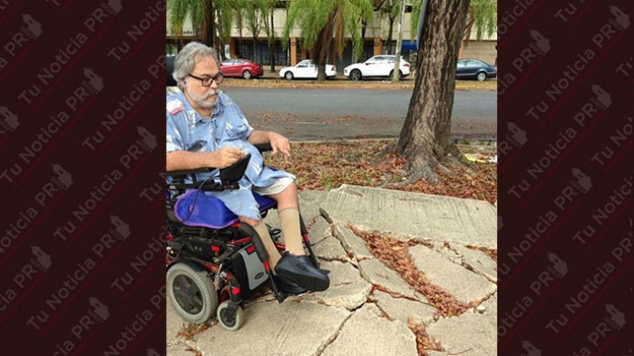 Un PaÃ­s sin capacidad de tener aceras en buen estado, para sillas de ruedas
