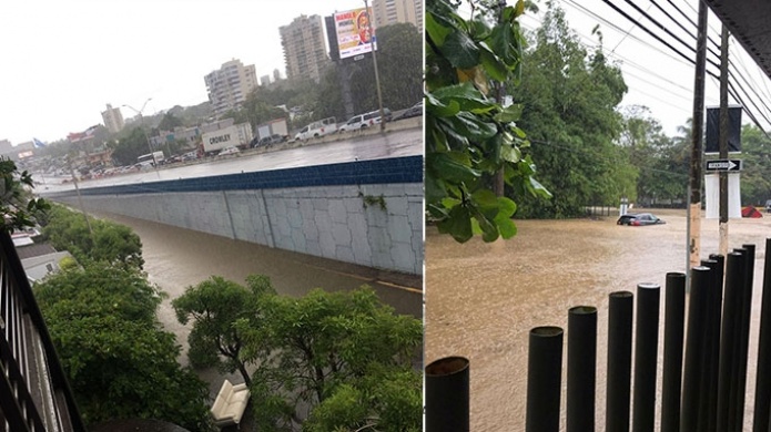 Video y fotos:  VehÃ­culos bajo agua en San Juan y Guaynabo ante intensas lluvias 