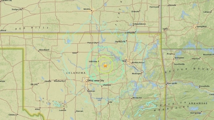 EE.UU.: Se registra un fuerte terremoto de magnitud 5,3 en Oklahoma