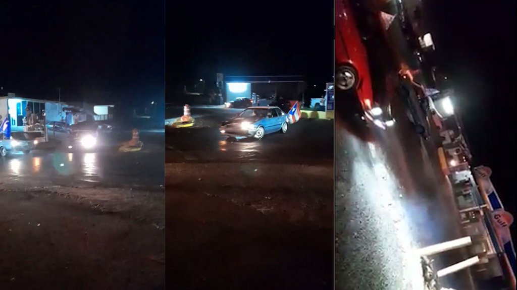  Video: Con banderas de política conductores causan caos en vías publicas de PR 