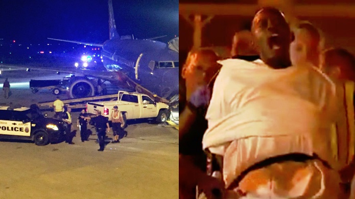 Video: Roba en calzoncillos camioneta y la estrella contra un aviÃ³n en Nebraska