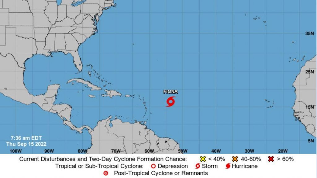  Informe 8 de la mañana tormenta tropical Fiona 