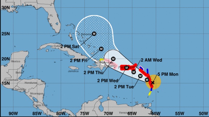 Aviso de huracÃ¡n para Puerto Rico. MarÃ­a ya es categorÃ­a 4.